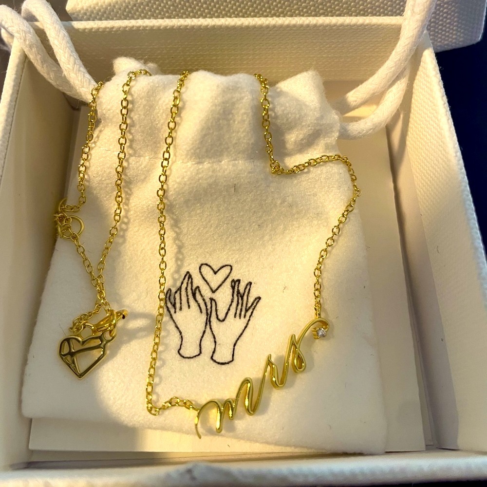 3mm “Mrs.” Necklace